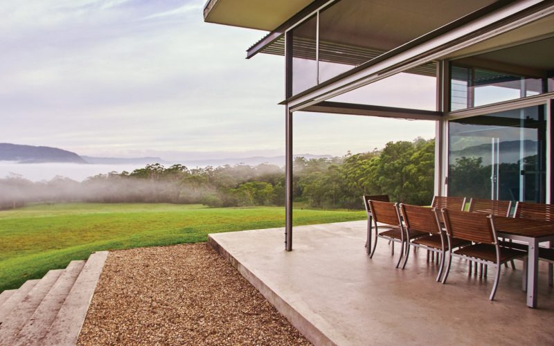 The home blends into the landscape with ease