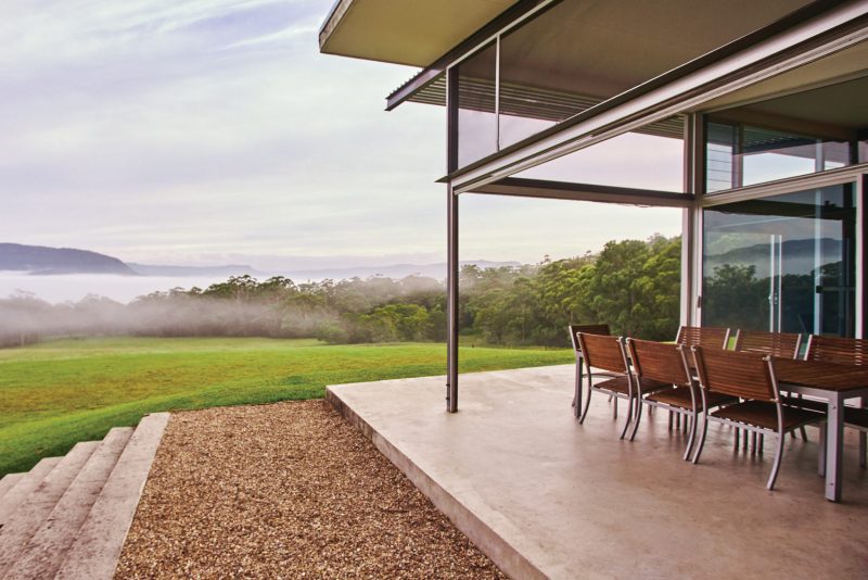 The home blends into the landscape with ease