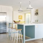 The calming sage colour is the ideal hue for the kitchen