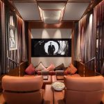 No need to venture out for a movie, there’s a private cinema in the home