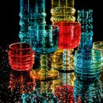 Socks Rolled Down pitcher, stemware, flute glass and tumbler from marimekko.com