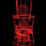 Versace Home Medusa crystal red vase and bowl from palazzocollezioni.com.au