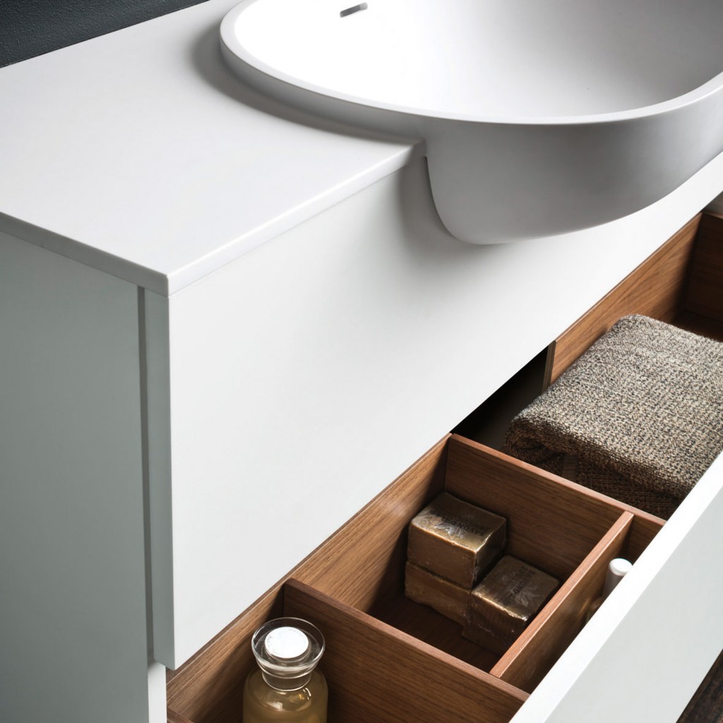 Falper Cristalplant basin and cabinet, from $4995, rogerseller.com.au