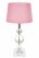 Carmen glass metal lamp base with drum shade in Cyclamen, $199, laura-ashley.com.au
