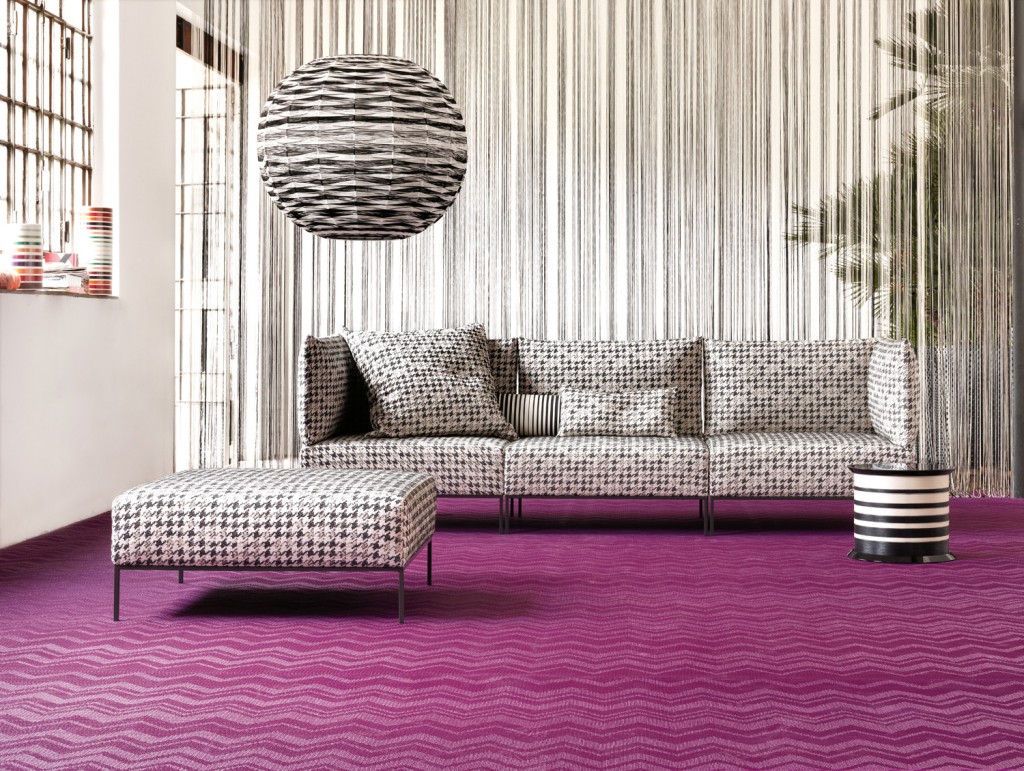 Bolon by Missoni in Zigzag Aubergine, bolon.com.au 