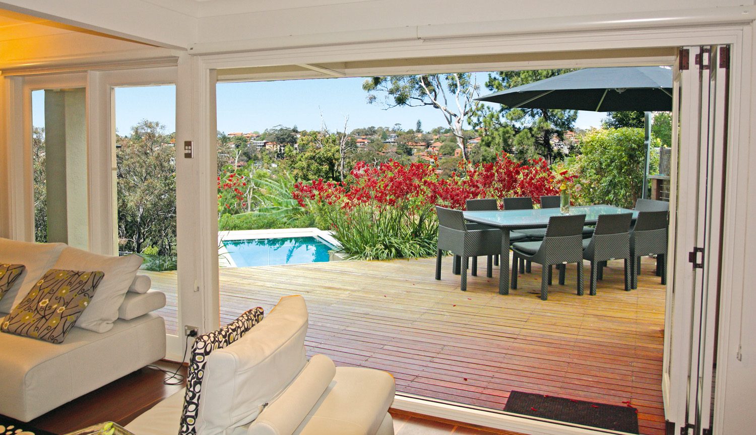 PSS024_Cabanas Feature_attached outdoor room with a view of the pool