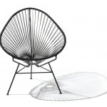 Black Acapulco chair, $495, acapulcochair.com.au