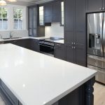 This beuatiful kitchen utilises Island benches that are both a functional and beautiful storage solution