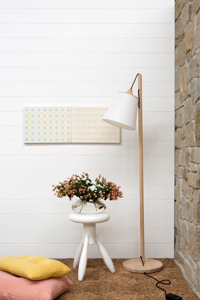 The classic, white gloss lining boards from GLOSSWOOD give a fresh look to any room and are incredibly versatile. Shown here as the backdrop to a Scandinavian-style interior, they also suit a minimal, Hamptons, country or coastal aesthetic. glosswood.com.au