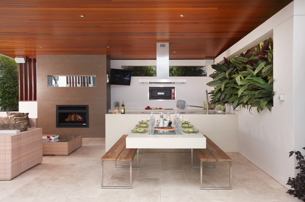 This elegant kitchen shows what can be achieved. Photo courtesy of Rolling Stone Landscapes.