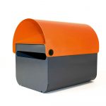 Powdercoated zinc steel TomTom letterbox from DesignByThem www.designbythem.com