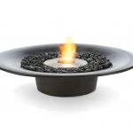 The low-set circular Cloud fireplace from Brown Jordan Fires www.brownjordanfires.com.au