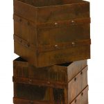 Square Rivet planters with slightly elevated feet from Entanglements www.entanglements.com.au