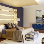 We love: The LED-lit marble feature wall in the master bedroom, upping the luxe factor