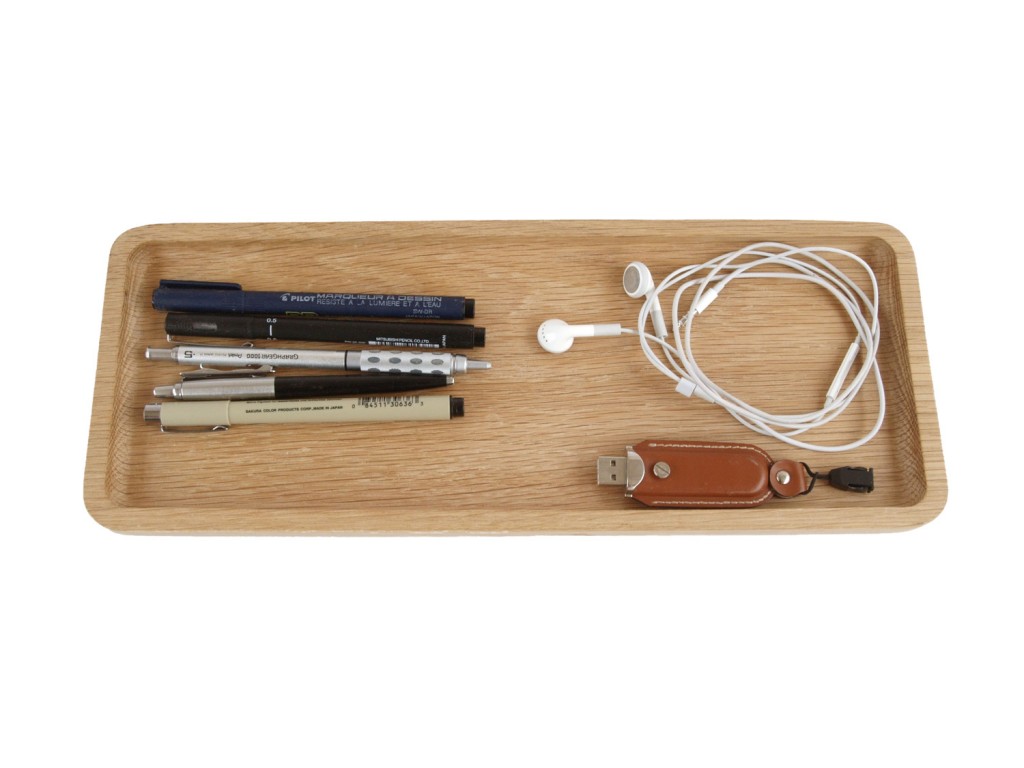 Oak desk tray, $84.40, utology.co.uk 