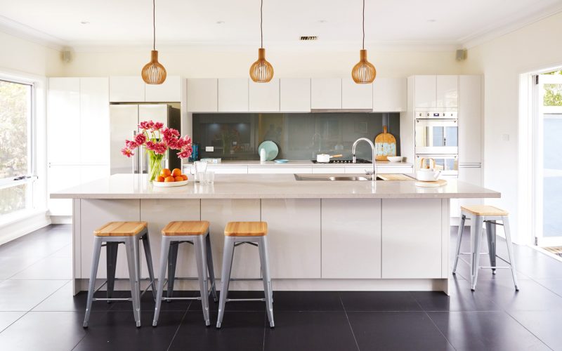 This kitchen was designed with a timeless style that could grow and change with a young family