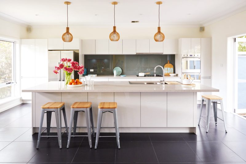 This kitchen was designed with a timeless style that could grow and change with a young family
