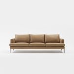 Alfred sofa in tan leather, jardan.com.au