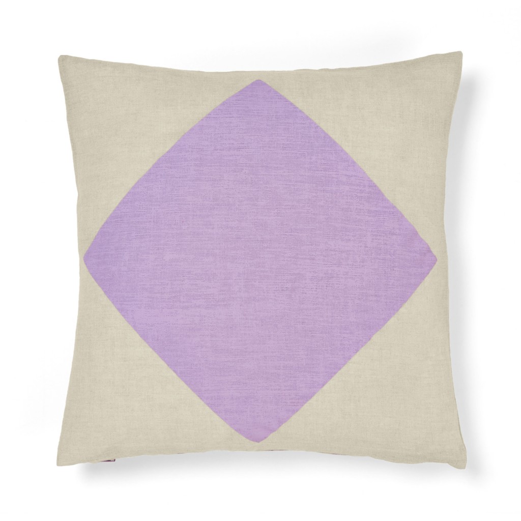Big Diamond cushion in Lilac, aurahome.com.au 