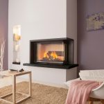 Classic design: lift-up door fireplace