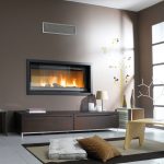 Classic design: lift-up door fireplace
