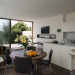 An open-plan living space encourages a fluid atmosphere