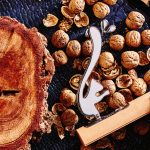 Alessi Scoiattolo nutcracker in stainless steel and wood nut splitter and walnut opener in stainless steel