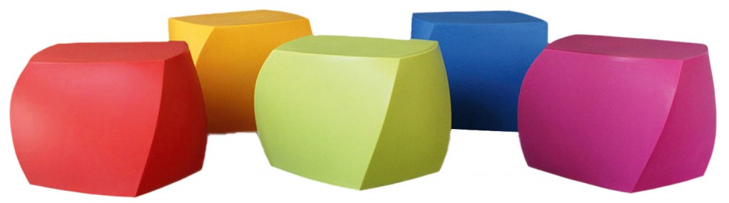 Frank Gehry Twist Cube stools