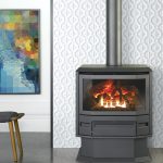 Classic styling: gas log fire