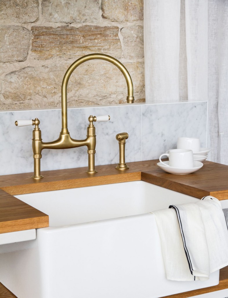 Beautiful brass from The English Tapware Company's Perrin & Rowe collection