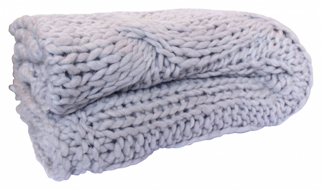Chunky knit throw in Oatmeal, orsonandblake.com.au 
