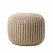 Home Republic hand-knitted wool ottoman, adairs.com.au