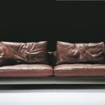 Lifesteel sofa in leather by Flexform, fanuli.com.au