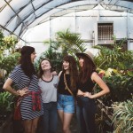 people in greenhouse