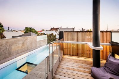 Rooftop pool: the only way is up