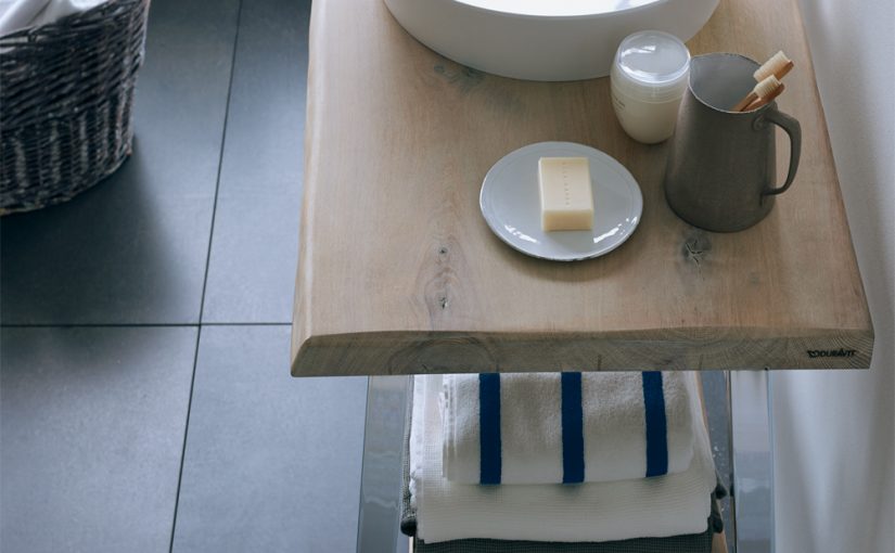 An innovative design: Philippe Starck's Cape Cod washbowl - wood timber vanity and cape cod basin by Philippe Starck