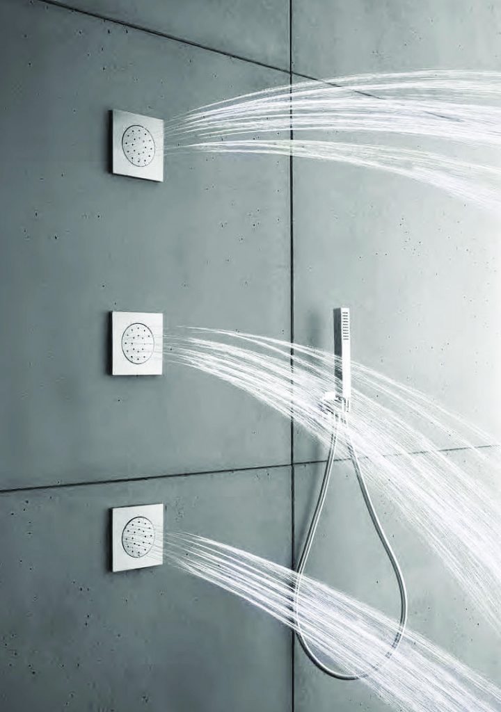Geyser: a home-spa shower experience - three shower jets