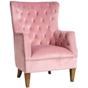 Velvet armchair