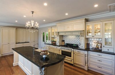 Image showcasing Industrial meets mid-century modern: a fresh kitchen design