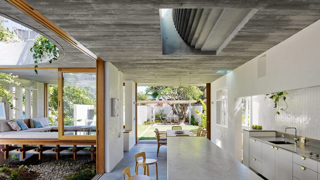Gibbon St House Connecting Interior and Garden Space Completehome