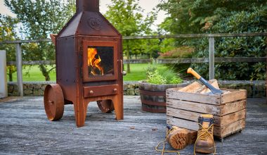 These CorTen steel fireplaces are perfect for year-round entertaining