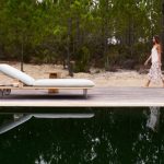 the Senja sun lounger and Dunes side table.