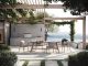 Long lunches can call for a little more cushioning. Seen here is the gorgeous Forrest elliptical table and Forrest armchairs by Kett.