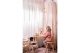 Roller Blind with a Curtain in front.