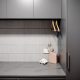 Close up shot of a kitchen countertop with decorative pieces