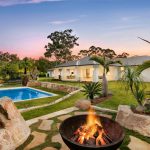 In the rear garden, the design is very much about family life and enjoying the outdoors
