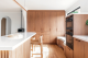 Wooden and marble themed kitchen 