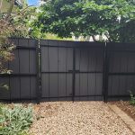 Futurewood Castellated Cladding Fencing with Aluminium Framing
