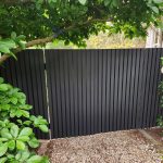 Futurewood Castellated Cladding Fencing with Aluminium Framing