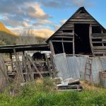 Original run-down shed before renovation